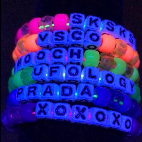 🍓 CUSTOM 🍓 Friendship Drip Rave Kandi Bracelets - Picture 10 of 10